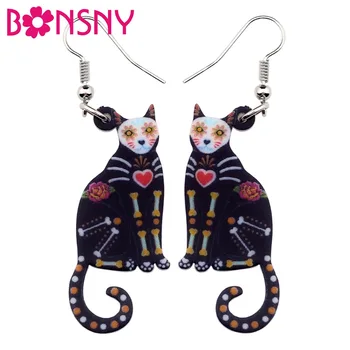 Bonsny Acrylic Halloween Floral Sitting Kitten Cat Earrings Big Long Drop Dangle Animal Jewelry For Girl Women Ladies Teens Bulk
Bonsny Acrylic Halloween Floral Sitting Kitten Cat Earrings Big Long Drop Dangle Animal Jewelry For Girl Women Ladies Teens Bulk