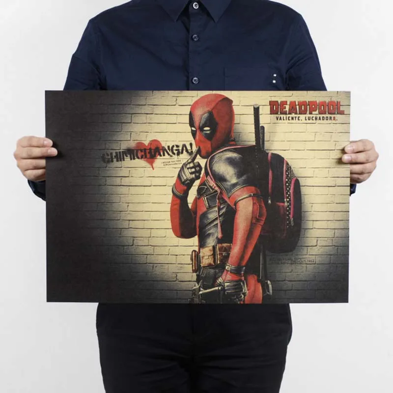 Deadpool / classic movie poster / kraft paper Decorative Painting Wall Stickers For Living Room Classic Film Poster
Deadpool / classic movie poster / kraft paper Decorative Painting Wall Stickers For Living Room Classic Film Poster