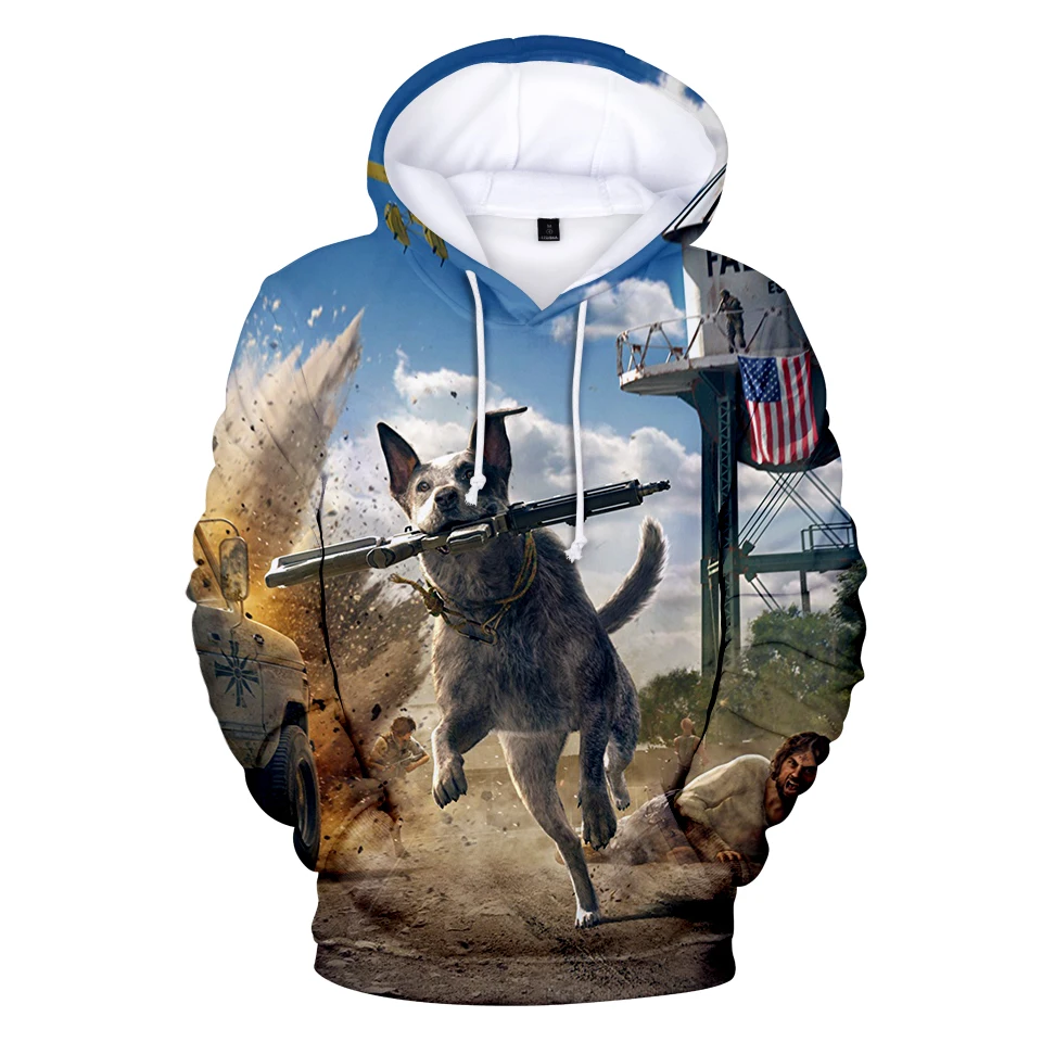 Hot Sale Far Cry 5 Fashion 3D Hooded Sweatshirts Hoodies Boys/girls Long Sleeve Casual Fashion Game Top Size XXS-4XL Men Outwear
Hot Sale Far Cry 5 Fashion 3D Hooded Sweatshirts Hoodies Boys/girls Long Sleeve Casual Fashion Game Top Size XXS-4XL Men Outwear