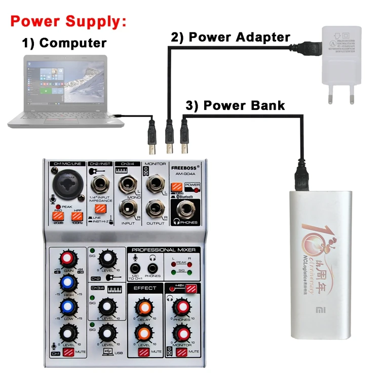 AM-G04A 04 Audio Mixer