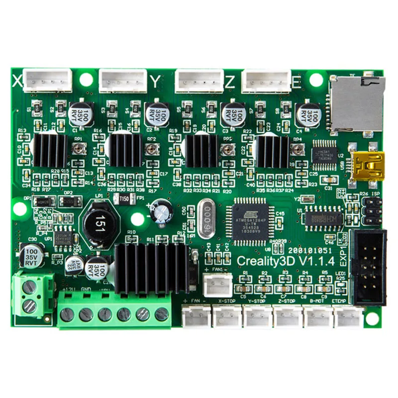 Creality 3D 24V Silent TMC2208 Mainboard/motherboard Upgrade Version V1.1.4 For for Ender 3/ ender-3 Pro/ Ender 5 printer parts
Creality 3D 24V Silent TMC2208 Mainboard/motherboard Upgrade Version V1.1.4 For for Ender 3/ ender-3 Pro/ Ender 5 printer parts