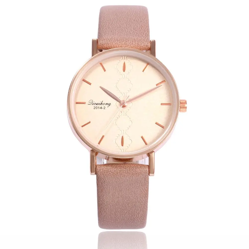 Relogio Fashion Faux Leather Band Women Analog Round Dial Minimalism Quartz Wrist Watch
Relogio Fashion Faux Leather Band Women Analog Round Dial Minimalism Quartz Wrist Watch