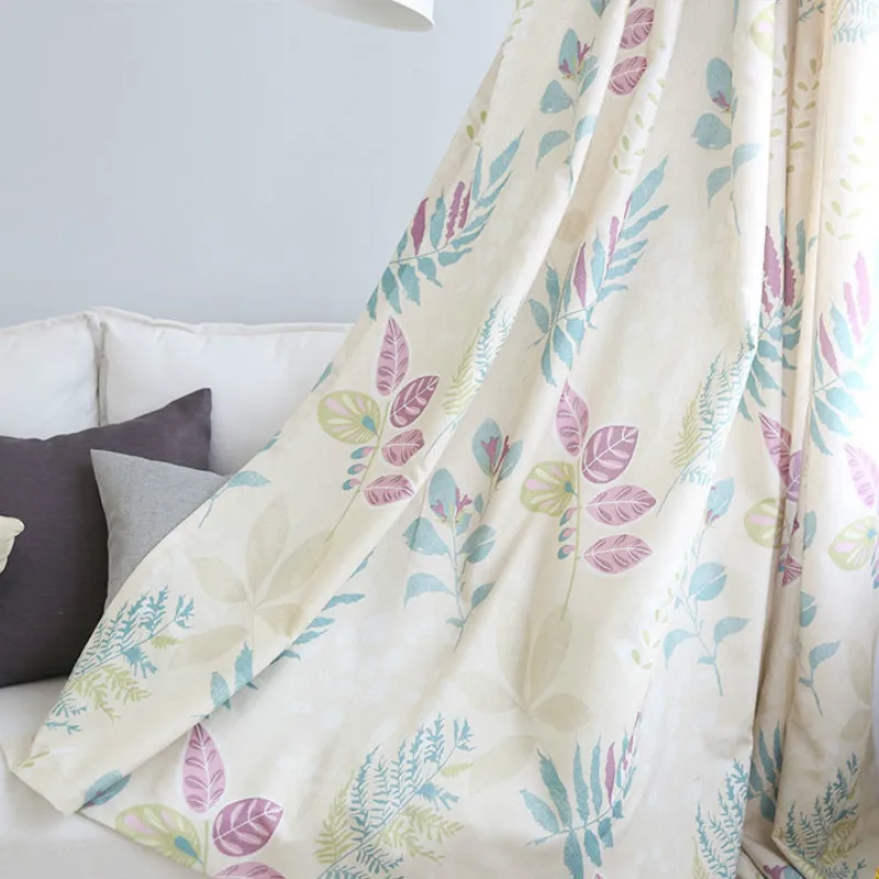 Finished Curtains for Living Room Modern Pastoral Window Curtains for Bedroom European High Shade Linen Printing Curtain Cloth 
Finished Curtains for Living Room Modern Pastoral Window Curtains for Bedroom European High Shade Linen Printing Curtain Cloth