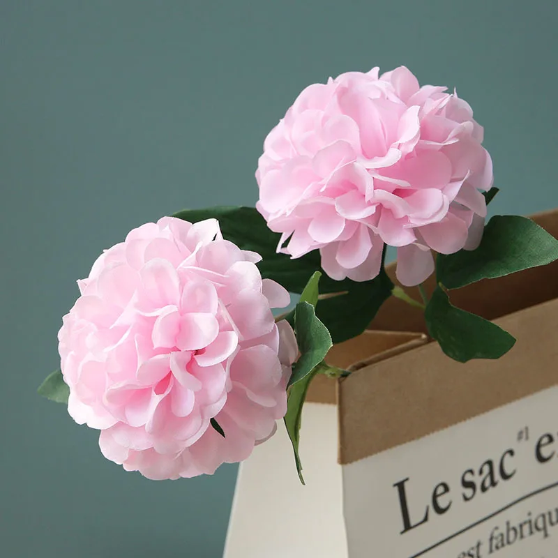57cm height artificial flower 2 heads 10 cm Hydrangea ball flower fake flower wedding car party Festive home decor ikebana
57cm height artificial flower 2 heads 10 cm Hydrangea ball flower fake flower wedding car party Festive home decor ikebana