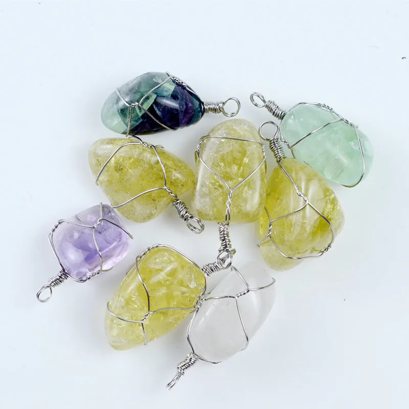 Irregular Purple Yellow Crystal Natural Stone Lapis Opal Tiger Eye Howlite Wire Wrap Pendant Charms Fit Necklaces Jewelry Making
Irregular Purple Yellow Crystal Natural Stone Lapis Opal Tiger Eye Howlite Wire Wrap Pendant Charms Fit Necklaces Jewelry Making