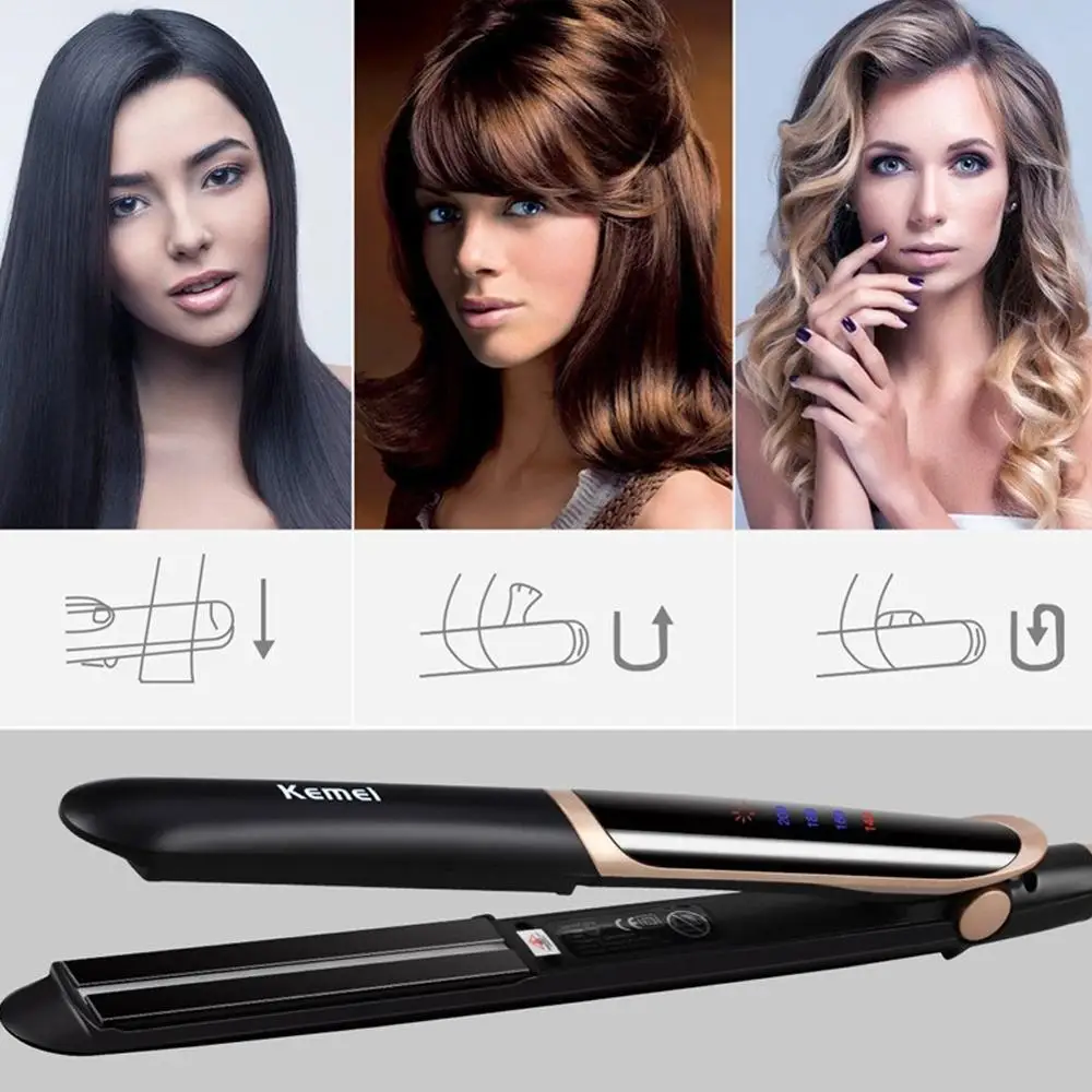 Electric Hair Irons Temperature Display Straightener Tourmaline Ceramic Heating Plat Fast Warm-up CW31
Electric Hair Irons Temperature Display Straightener Tourmaline Ceramic Heating Plat Fast Warm-up CW31