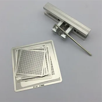 Directly Heat BGA Rework Reballing 10pcs Universal Stencil Template IC Sik Tin + Jig Station Fixtures
Directly Heat BGA Rework Reballing 10pcs Universal Stencil Template IC Sik Tin + Jig Station Fixtures