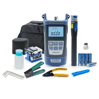 Optical Fiber Tools with Fiber Optic Power Meter and FC-6S Cleaver and Visual Fault Locator Laser Tester and Cable Strippers
Optical Fiber Tools with Fiber Optic Power Meter and FC-6S Cleaver and Visual Fault Locator Laser Tester and Cable Strippers
