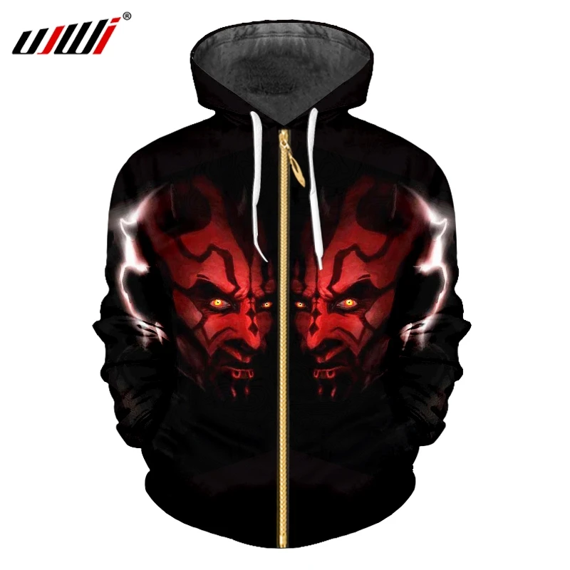 UJWI Man Autumn Zip Hoodies New Slim Loose Coat 3D Printed Personality Red Devil Casual Big Size Costume Homme Winter Tops
UJWI Man Autumn Zip Hoodies New Slim Loose Coat 3D Printed Personality Red Devil Casual Big Size Costume Homme Winter Tops
