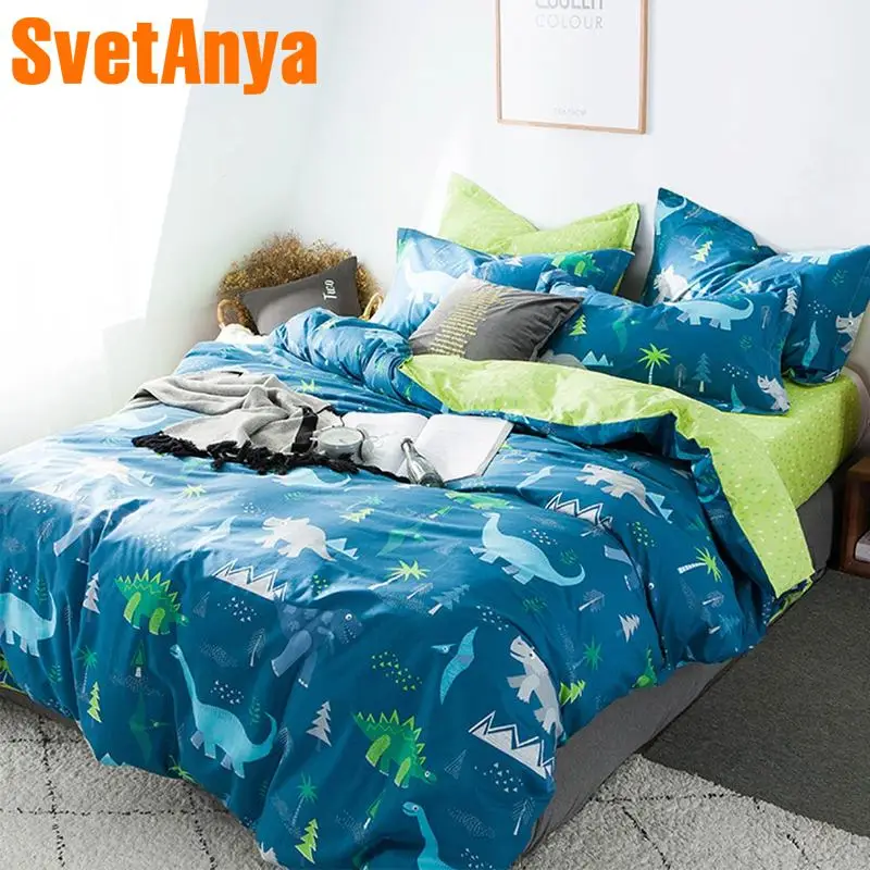 Svetanya Dinosaur Bedlinen 100 Cotton sheet pillowcase Duvet Cover Bedding Set Cartoon Kids Home Textile
Svetanya Dinosaur Bedlinen 100 Cotton sheet pillowcase Duvet Cover Bedding Set Cartoon Kids Home Textile