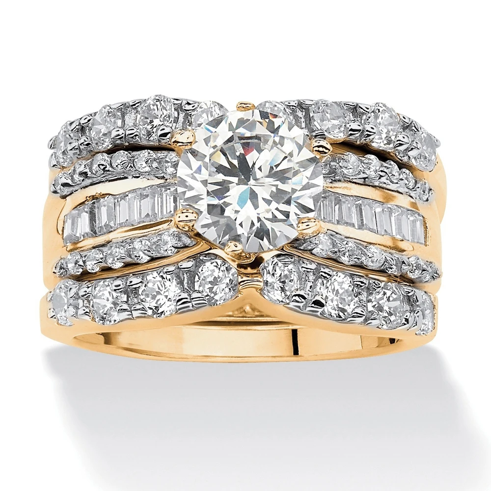 GR.NERH 3 Pcs/set Women's Ring Set Yellow Gold / Silver Color Cubic Zircon Crystal Engagement Jewelry Rings For Women
GR.NERH 3 Pcs/set Women's Ring Set Yellow Gold / Silver Color Cubic Zircon Crystal Engagement Jewelry Rings For Women