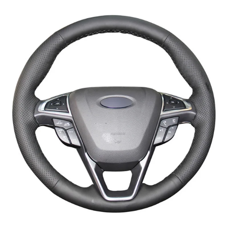 Top Leather Steering Wheel Hand-stitch on Wrap Cover For Ford Fusion Mondeo 2013 2014 EDGE 2015 2016
Top Leather Steering Wheel Hand-stitch on Wrap Cover For Ford Fusion Mondeo 2013 2014 EDGE 2015 2016