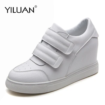 Yiluan 2019 new Velcro leather women's shoes 8cm inside thickening sports shoes sneakers women's shoes wild white shoes
Yiluan 2019 new Velcro leather women's shoes 8cm inside thickening sports shoes sneakers women's shoes wild white shoes