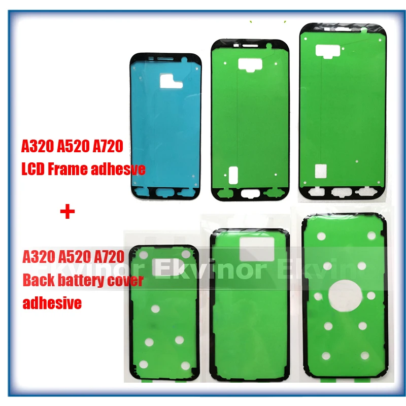 Pre-cut Lcd Frame Adhesive Tape + Back Battery Cover Adheisve Glue Tape for Samsung A320 A520 A720 A3 A5 A7 2017
Pre-cut Lcd Frame Adhesive Tape + Back Battery Cover Adheisve Glue Tape for Samsung A320 A520 A720 A3 A5 A7 2017