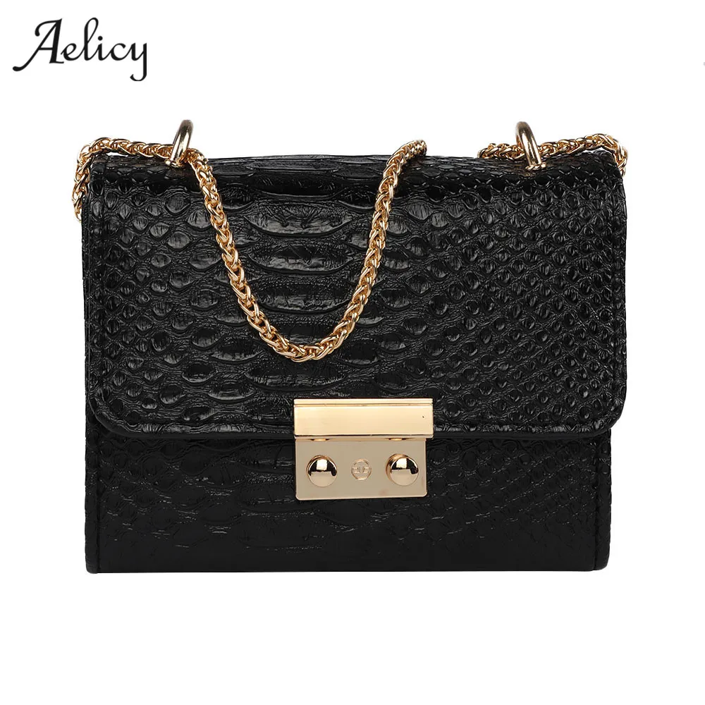 Aelicy New Alligator Crocodile Leather Mini Small Women Crossbody bag chain women's Handbag Messenger Shoulder Bag Sac a ain
Aelicy New Alligator Crocodile Leather Mini Small Women Crossbody bag chain women's Handbag Messenger Shoulder Bag Sac a ain