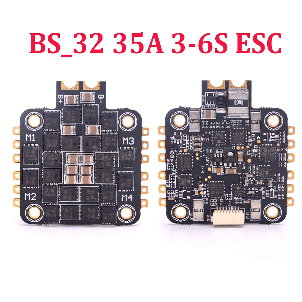 BS_32 35A 4IN1 3-6S ESC BLheli32 DShot1200 Dshot600 Dshot300 controller board for multi-axis FPV Drone Floss 210 Nova 235mm
BS_32 35A 4IN1 3-6S ESC BLheli32 DShot1200 Dshot600 Dshot300 controller board for multi-axis FPV Drone Floss 210 Nova 235mm