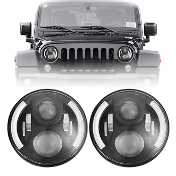 7inch Round 50W Hi/Lo Beam LED Driving Lihgt Headlight Insert With DRL Halo Ring Angle Eyes for Jeep Wrangler JK TJ LJ 1997-2017
7inch Round 50W Hi/Lo Beam LED Driving Lihgt Headlight Insert With DRL Halo Ring Angle Eyes for Jeep Wrangler JK TJ LJ 1997-2017