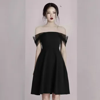 Woman Party Night Corset A-line Backless Mini Dress for Women Mesh Patchwork Summer Dress 2019 Ropa Mujer Slash Neck Black Dress
Woman Party Night Corset A-line Backless Mini Dress for Women Mesh Patchwork Summer Dress 2019 Ropa Mujer Slash Neck Black Dress