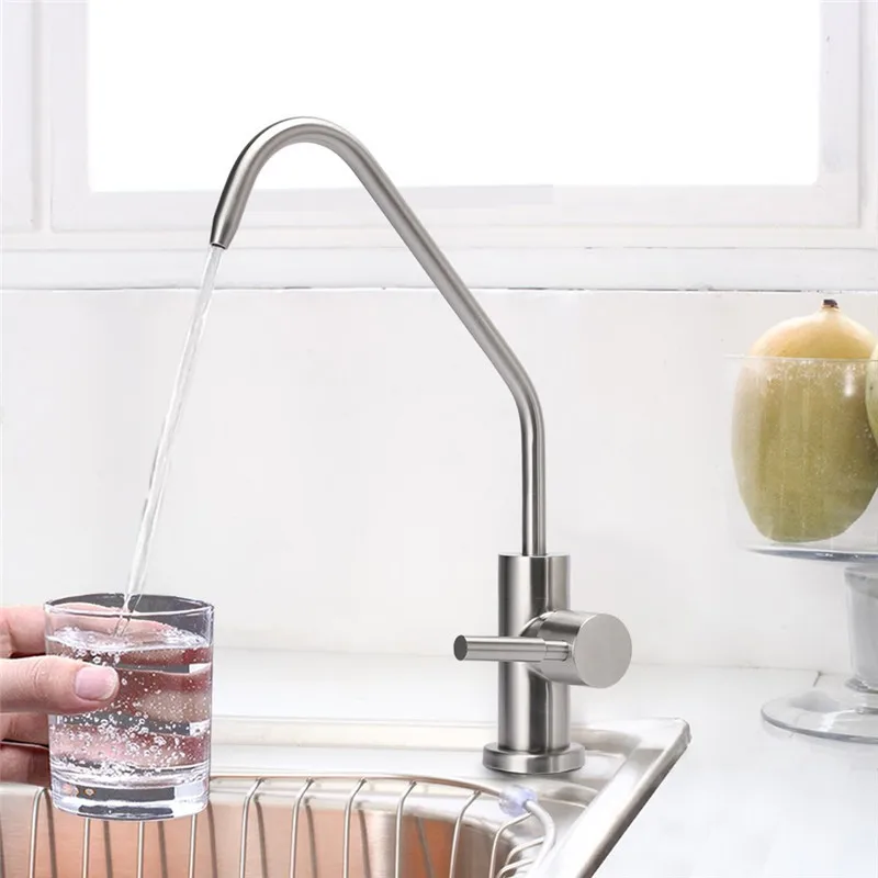 Single Handle Drinking Water Faucet Cold Water Filter Kitchen Faucet Lead-Free Water Spigot Brushed Nickel Finish TP-16
Single Handle Drinking Water Faucet Cold Water Filter Kitchen Faucet Lead-Free Water Spigot Brushed Nickel Finish TP-16