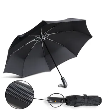 Creative Automatic 3Folding Rain Women Men Aluminum Alloy Windproof Umbrella Travel Parasol Dark Grid Handle Parasol Paraguas
Creative Automatic 3Folding Rain Women Men Aluminum Alloy Windproof Umbrella Travel Parasol Dark Grid Handle Parasol Paraguas