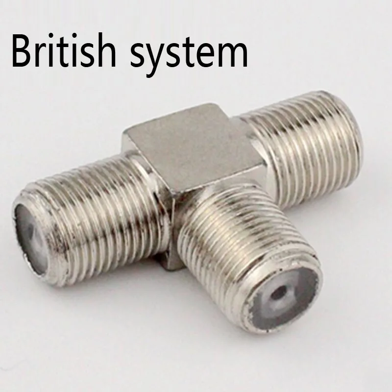 5pcs F Female switch 2xF Female RF coax adapter T type splitter for CATV British system
5pcs F Female switch 2xF Female RF coax adapter T type splitter for CATV British system