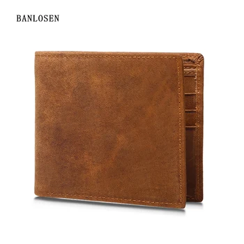 New Arrival Crazy Horse Leather Men Wallets Genuine Leather Wallet Men Short Purse Luxury Brand High Quality Vintage Designer
New Arrival Crazy Horse Leather Men Wallets Genuine Leather Wallet Men Short Purse Luxury Brand High Quality Vintage Designer