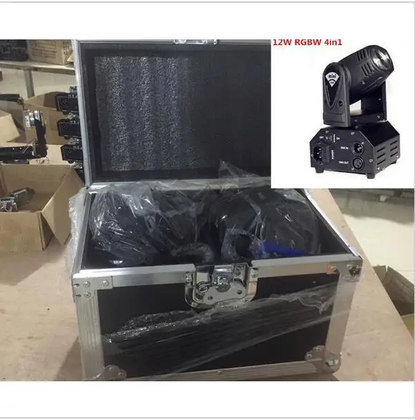 2pcs/lot with flight case 12W moving head DMX512 light beam Lights LED spot Lighting DJ Show Disco Laser Light RGBW 4in1 led
2pcs/lot with flight case 12W moving head DMX512 light beam Lights LED spot Lighting DJ Show Disco Laser Light RGBW 4in1 led