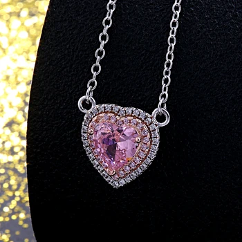 Beautiful Women Jewelry Pink Kunzite925 Sterling Silver Color Charm Heart Shape Pendant Necklace HERN0063
Beautiful Women Jewelry Pink Kunzite925 Sterling Silver Color Charm Heart Shape Pendant Necklace HERN0063