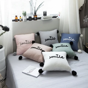 Smile Balls Decorative Pillows Cushion Washable Cotton Sofa Car Bedding Cushions Home Decor Nordic Style Pillows almofada 45cm
Smile Balls Decorative Pillows Cushion Washable Cotton Sofa Car Bedding Cushions Home Decor Nordic Style Pillows almofada 45cm