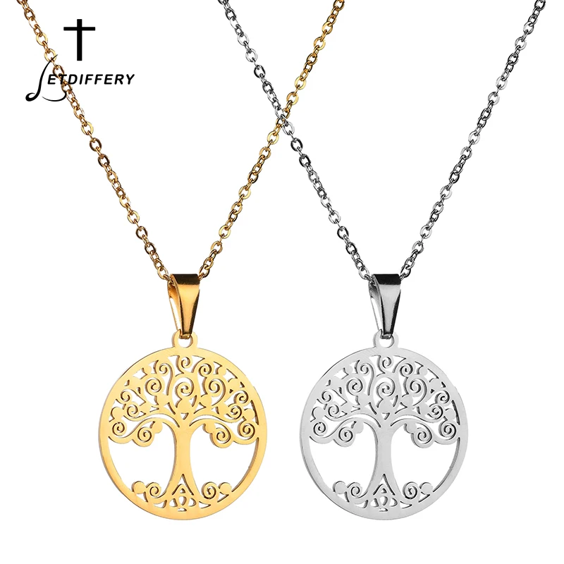 Letdiffery Stainless Steel Tree Of Life Necklaces Wisdom Tree Pendants Colgantes Mujer Moda Wedding Gift
Letdiffery Stainless Steel Tree Of Life Necklaces Wisdom Tree Pendants Colgantes Mujer Moda Wedding Gift
