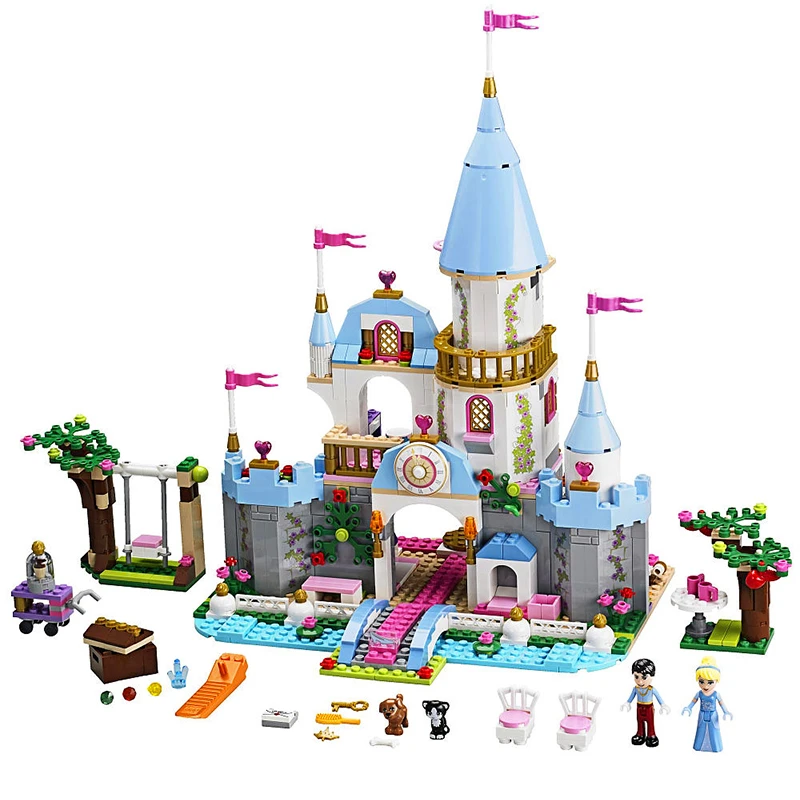 LELE 79279 Cinderella Princess Romantic Castle Building Blocks Brick Compatible 41055 Playmobil Toys For Children
LELE 79279 Cinderella Princess Romantic Castle Building Blocks Brick Compatible 41055 Playmobil Toys For Children