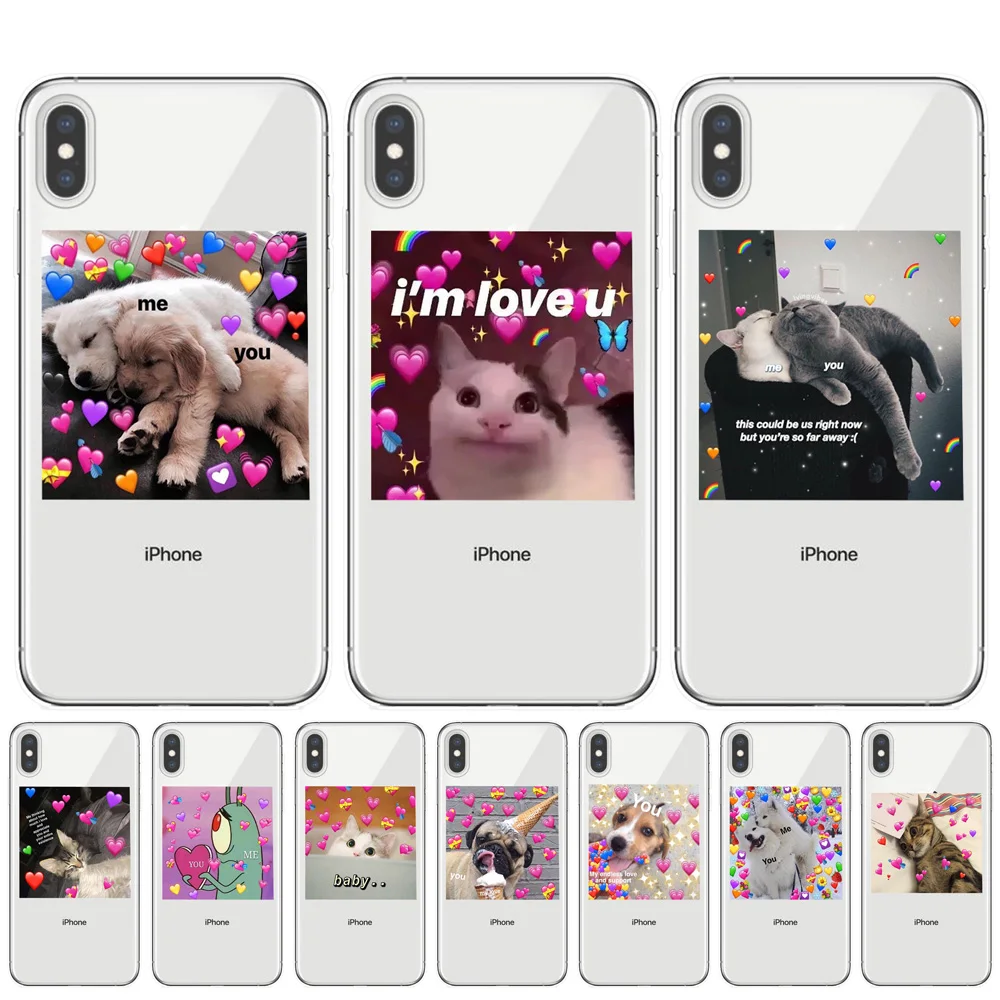 Super cute cat dog cartoon pink Heart-shaped YOU&ME series HD Clear phone case for iphone 11 Pro XS Max X XR 8 7 6 6S Plus 5S SE
Super cute cat dog cartoon pink Heart-shaped YOU&ME series HD Clear phone case for iphone 11 Pro XS Max X XR 8 7 6 6S Plus 5S SE