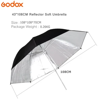 GODOX 43" Inch 108cm Pro Photography Studio Reflector Black Silver Soft Diffuser Umbrella for Photo Studio Flash Lamp Lighting
GODOX 43" Inch 108cm Pro Photography Studio Reflector Black Silver Soft Diffuser Umbrella for Photo Studio Flash Lamp Lighting