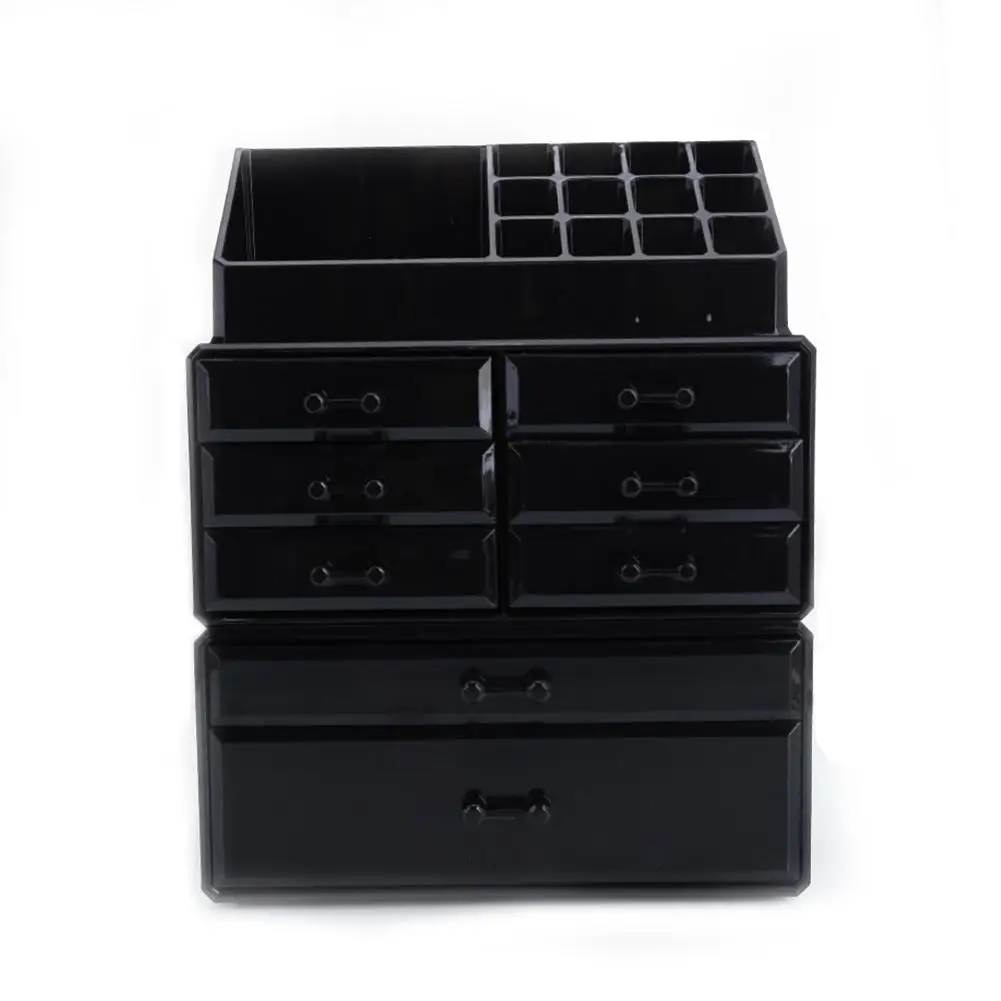 Plastic Cosmetics Storage Rack without Transparent 6 Small & 2 Large Drawers Black
Plastic Cosmetics Storage Rack without Transparent 6 Small & 2 Large Drawers Black