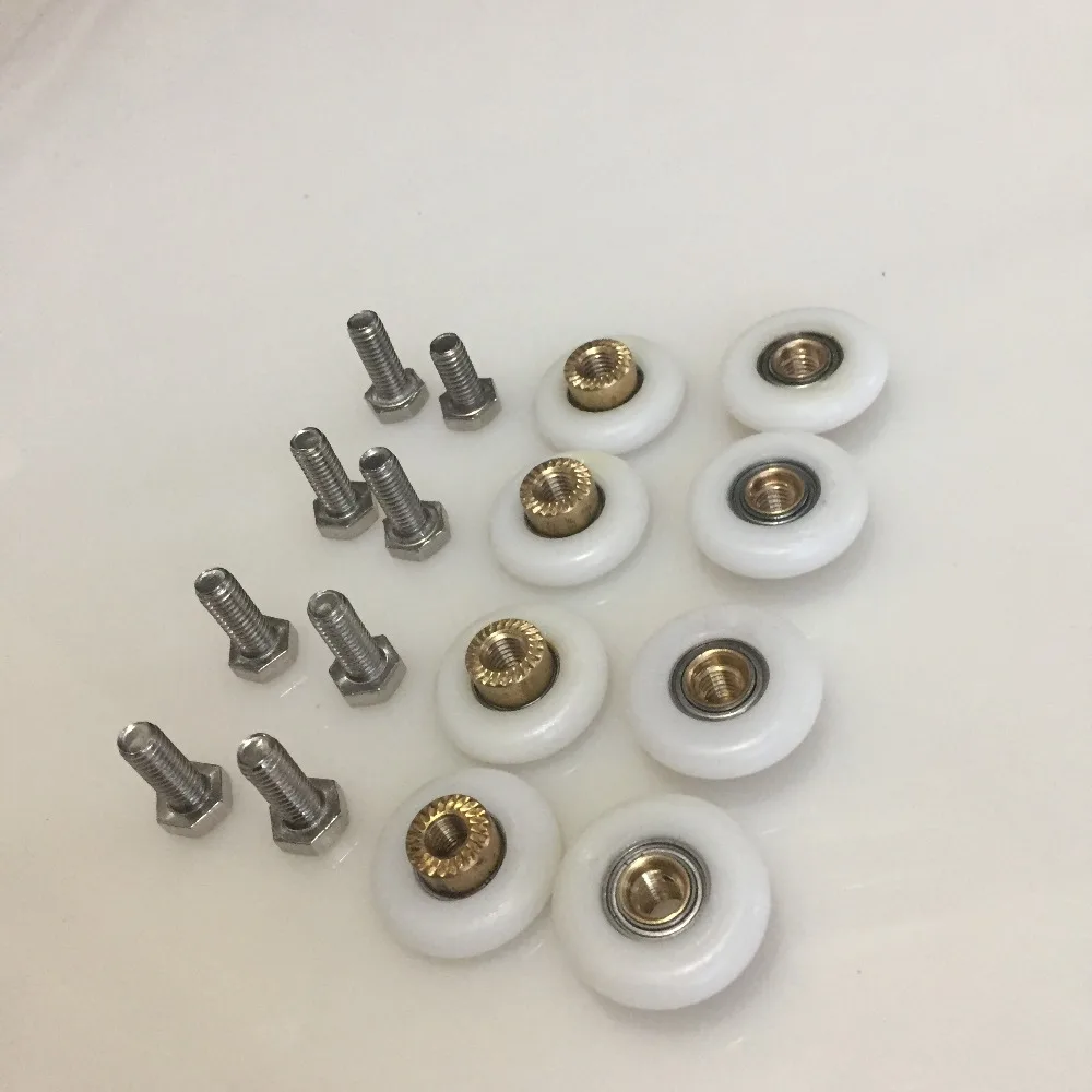8PCS Durable Replacement Shower Door Rollers /Runners/Wheels 25mm Wheel Diameter Replacement Part With Screw
8PCS Durable Replacement Shower Door Rollers /Runners/Wheels 25mm Wheel Diameter Replacement Part With Screw