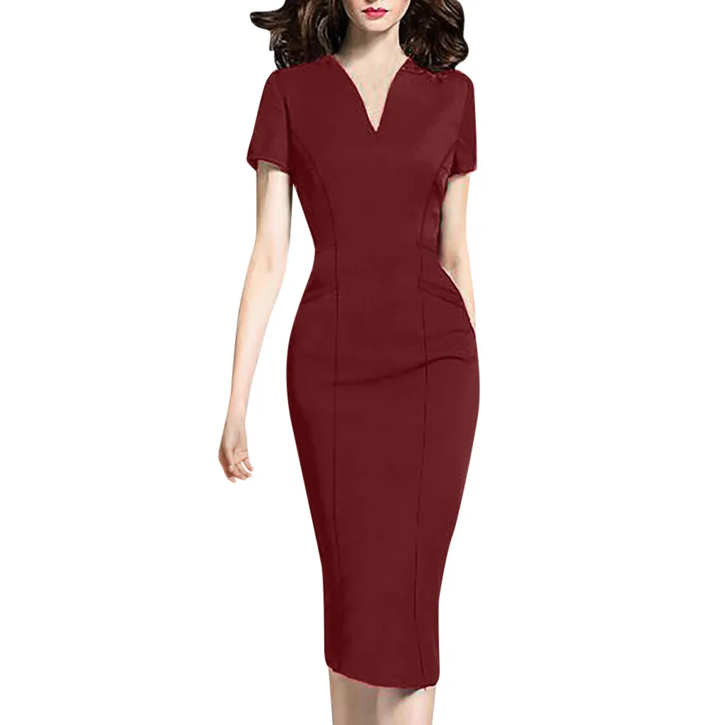 JAYCOSIIN Women Vintage V Neck Slim Short Sleecve Elegant Splice Dress women summer plus size office causal Sheath party dress
JAYCOSIIN Women Vintage V Neck Slim Short Sleecve Elegant Splice Dress women summer plus size office causal Sheath party dress