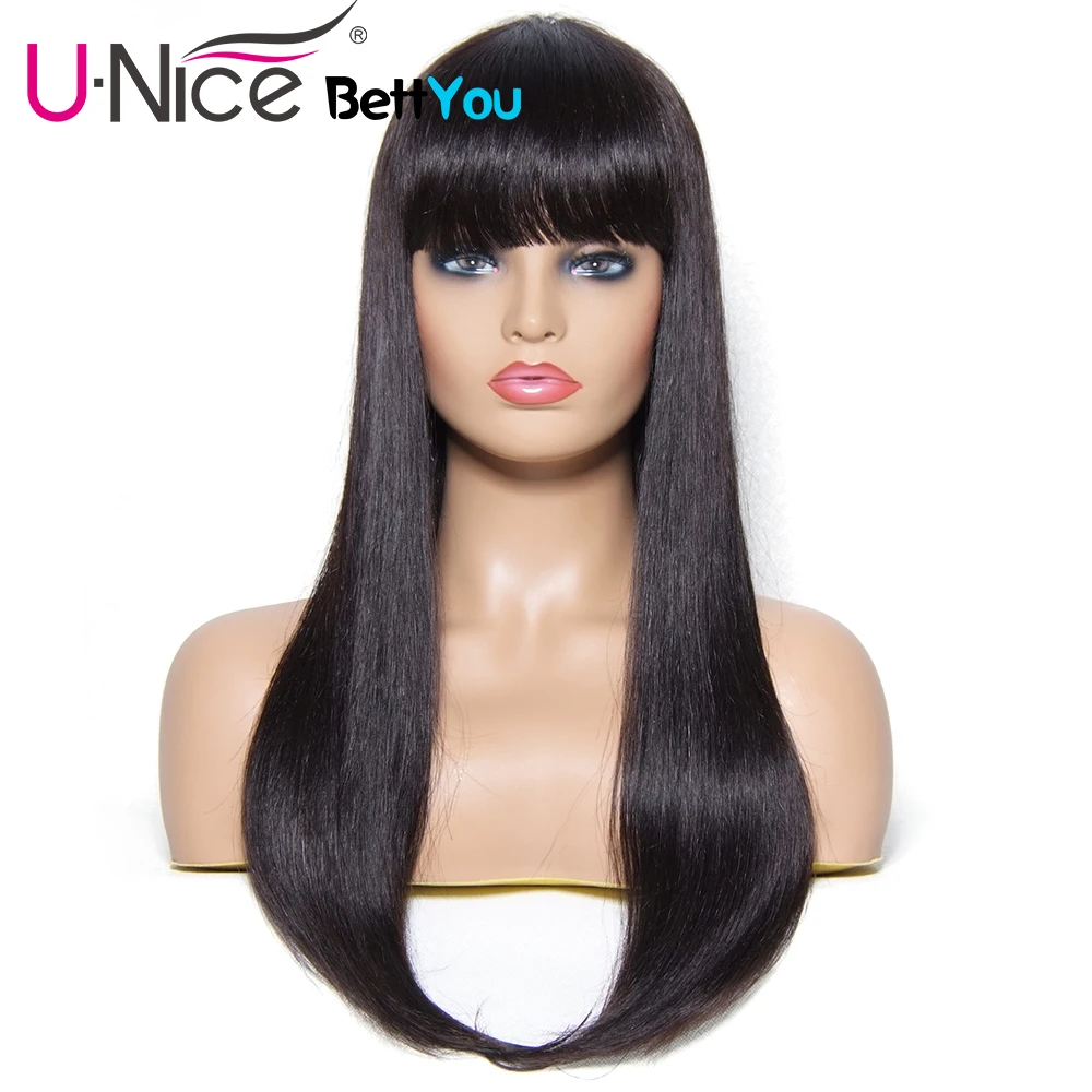 Unice Hair Bettyou Wig Series Long Straight Hair Wigs 100% Brazilian Remy Human Hair Wigs With Bang Natural Color 22 Inch
Unice Hair Bettyou Wig Series Long Straight Hair Wigs 100% Brazilian Remy Human Hair Wigs With Bang Natural Color 22 Inch