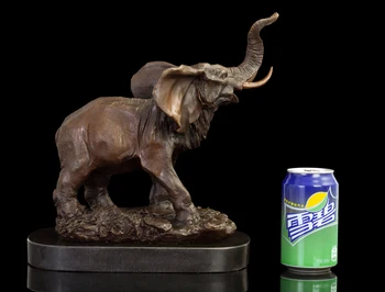 30CM large #Original # High-grade art 2020 office home shop company bureau 3D decorative bronze Elephant ART statue Mascot
30CM large #Original # High-grade art 2020 office home shop company bureau 3D decorative bronze Elephant ART statue Mascot