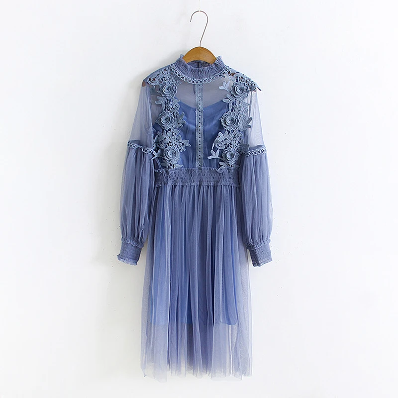 PERHAPS U black beige pink blue lace mesh ball gown long sleeve stand collar midi puff sleeve elegant dress 2 two pieces D0216
PERHAPS U black beige pink blue lace mesh ball gown long sleeve stand collar midi puff sleeve elegant dress 2 two pieces D0216