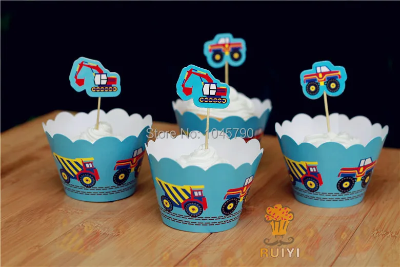 Free Shipping 24Pcs The Truck Series Cupcake Wrappers Decoration Birthday Party Favors With Cupcake Topper Pick Supplies
Free Shipping 24Pcs The Truck Series Cupcake Wrappers Decoration Birthday Party Favors With Cupcake Topper Pick Supplies