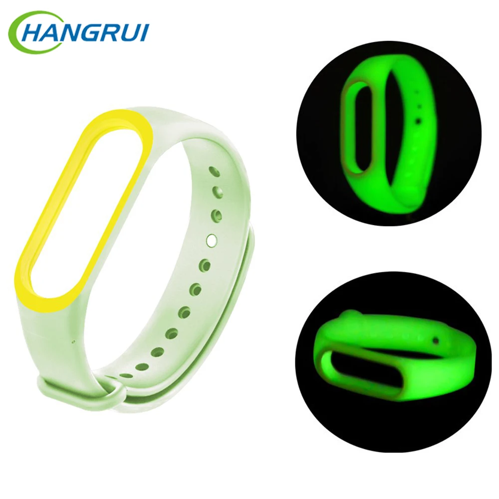HANGRUI Luminous Wrist Strap For Xiaomi Mi Band 3 Accessories Miband 3 Smart Band Night Light Silicone Double Color Bracelet
HANGRUI Luminous Wrist Strap For Xiaomi Mi Band 3 Accessories Miband 3 Smart Band Night Light Silicone Double Color Bracelet