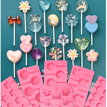 Round Heart Silicone lollipop mold Flower candy chocolate molds cake decorating form bake bakeware tool bear lolipops cake molds
Round Heart Silicone lollipop mold Flower candy chocolate molds cake decorating form bake bakeware tool bear lolipops cake molds