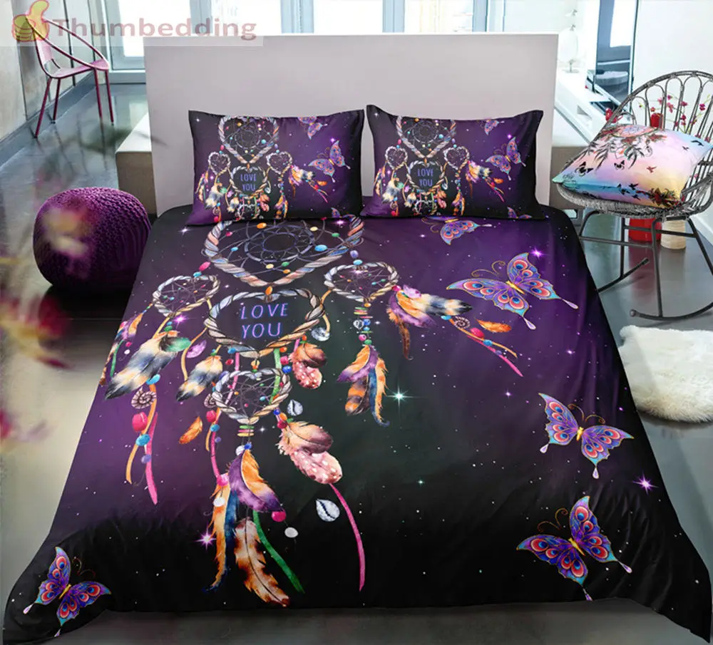 Thumbedding Dropship Dreamcatcher Purple Starry Printed Bedding Sets Queen 3D Duvet Cover Set Unique Designed Bed Set 3pcs
Thumbedding Dropship Dreamcatcher Purple Starry Printed Bedding Sets Queen 3D Duvet Cover Set Unique Designed Bed Set 3pcs