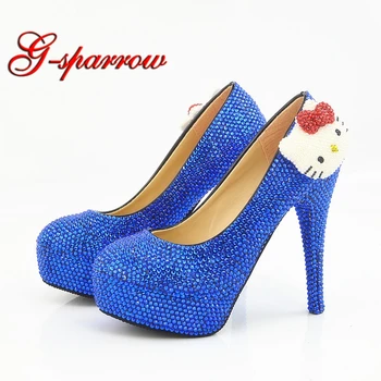 Royal Blue Rhinestone Wedding Shoes Wholesale Price Stiletto Heel Bridal Dress Shoes Fashion Graduate Farewell Shoes
Royal Blue Rhinestone Wedding Shoes Wholesale Price Stiletto Heel Bridal Dress Shoes Fashion Graduate Farewell Shoes
