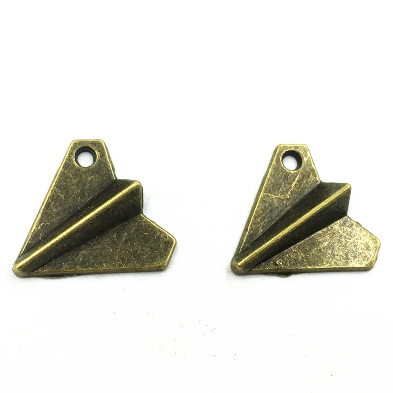 10Pcs Pendants For Necklaces Antique Bronze Tone Childhood Paper Aircraft Airplane Classic Accessrioes DIY Jewelry Charms 19mm
10Pcs Pendants For Necklaces Antique Bronze Tone Childhood Paper Aircraft Airplane Classic Accessrioes DIY Jewelry Charms 19mm