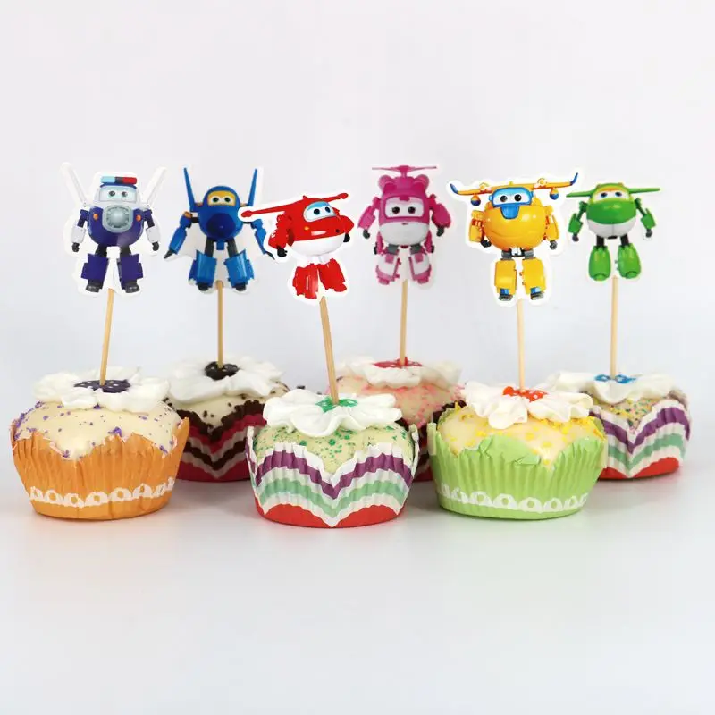 24pcs Super Wings Cake Decoration Toothpick Card Wedding Ceremony Birthday Party Cake Decoration Card
24pcs Super Wings Cake Decoration Toothpick Card Wedding Ceremony Birthday Party Cake Decoration Card