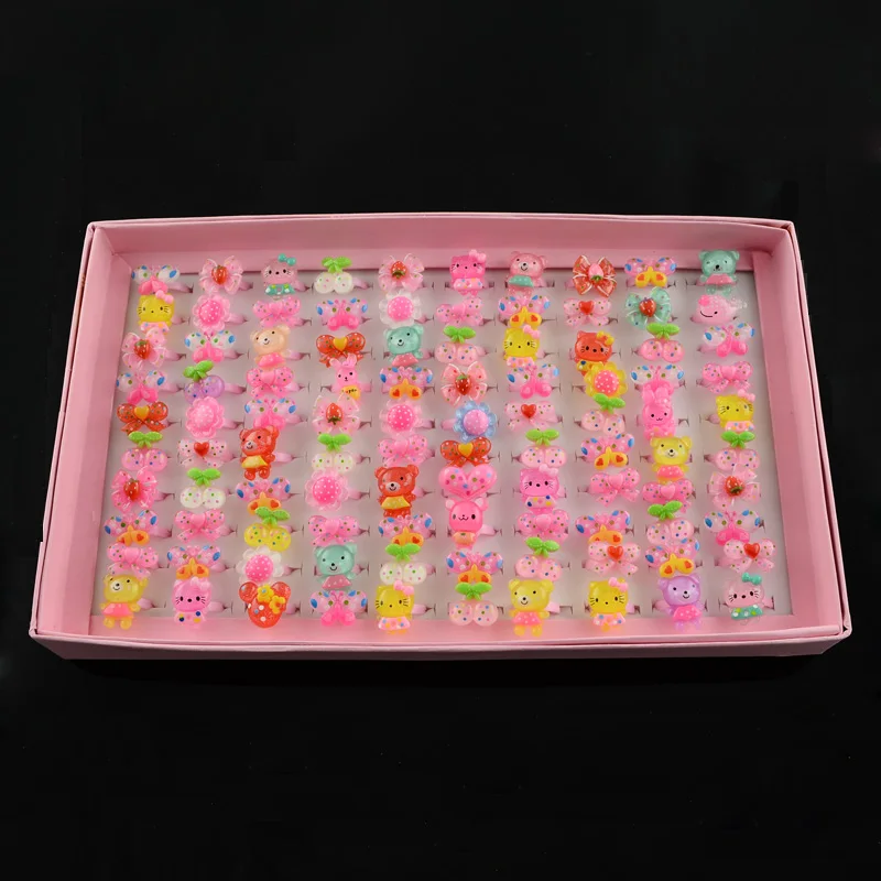 Cute Children's Day Jewelry Plastic Kids Rings for Girls, with Mixed Style Resin Cabochons, Mixed Color, 41mm; 100pcs/box
Cute Children's Day Jewelry Plastic Kids Rings for Girls, with Mixed Style Resin Cabochons, Mixed Color, 41mm; 100pcs/box