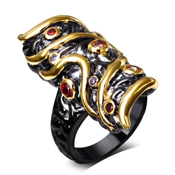 Rings for women black copper Ring w/ cubic zircon stone Unique Designer's fashion jewelry Free shipment
Rings for women black copper Ring w/ cubic zircon stone Unique Designer's fashion jewelry Free shipment