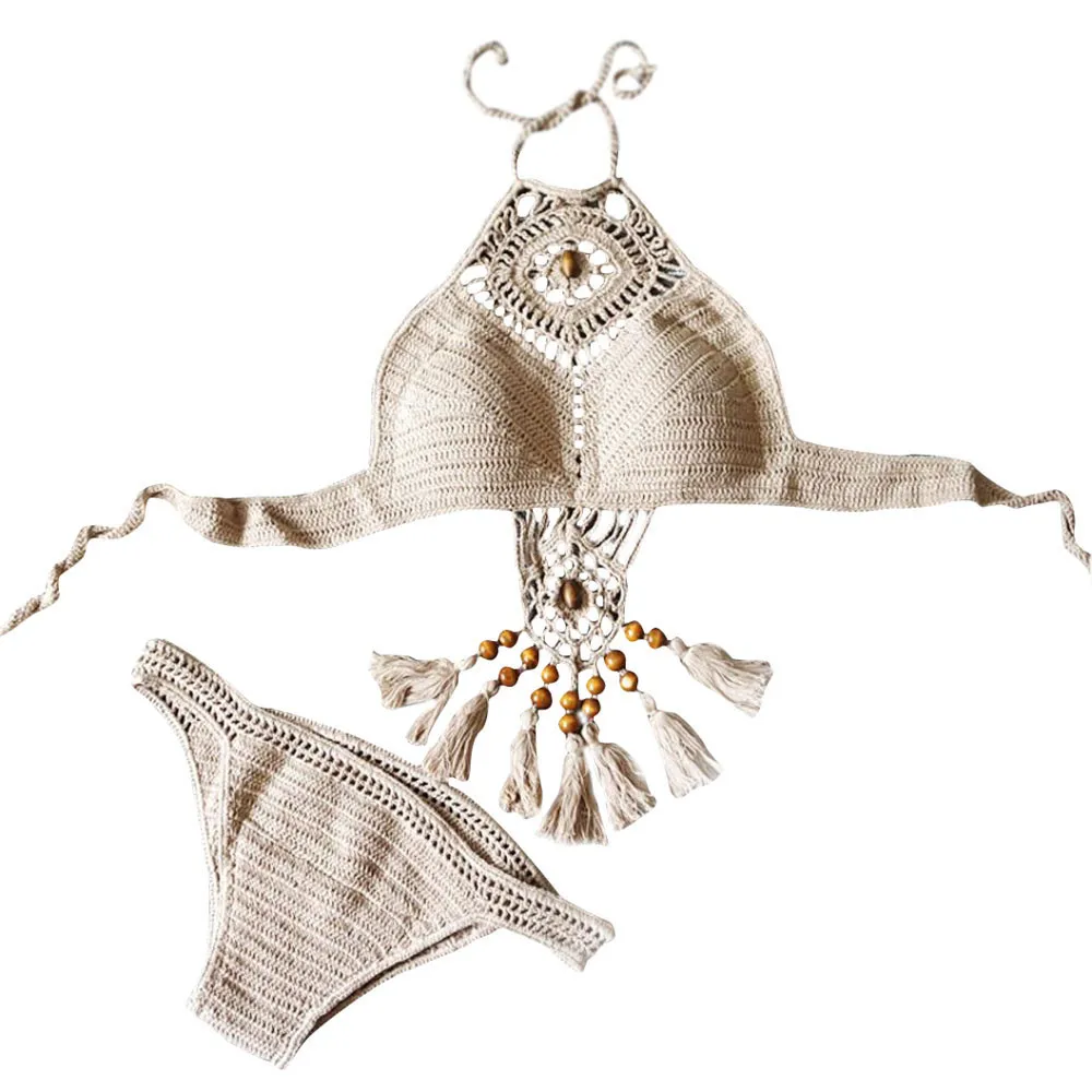 Swim Suit Women Swimwear Bohemian Handmade Knitted Sexy Split Swimsuit Bikini Swimsuit Beach Fringed Fato De Banho Mulher#Zer
Swim Suit Women Swimwear Bohemian Handmade Knitted Sexy Split Swimsuit Bikini Swimsuit Beach Fringed Fato De Banho Mulher#Zer