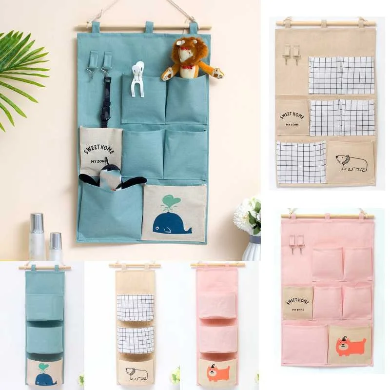 Practical 3/7 Pockets Cotton Fabric Linen Wall Door Closet Wall Hanging Storage Bag Organizer Toys Container Decor Pocket Pouch
Practical 3/7 Pockets Cotton Fabric Linen Wall Door Closet Wall Hanging Storage Bag Organizer Toys Container Decor Pocket Pouch